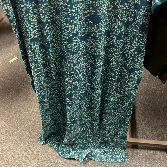 💜Dreams and Co Blue Green Sundress 1X - Picture 2 of 3